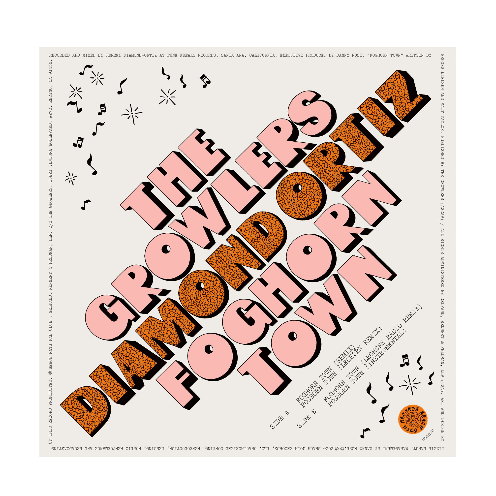 The Growlers – Diamond Ortiz Foghorn Town Remixes Vinyl – The