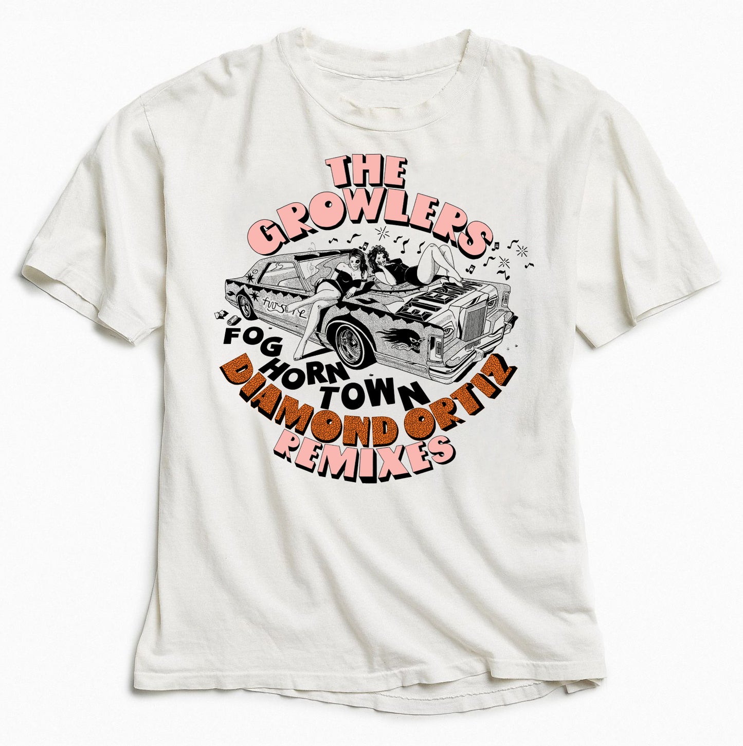 The Growlers - Diamond Ortiz Foghorn Town Remixes Vinyl + T-Shirt (Bundle)