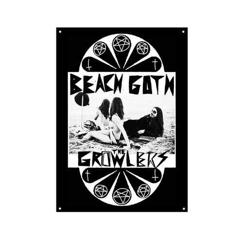 Classic Beach Goth Wall Flag - The Growlers